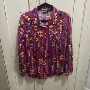 Large wrangler, retro pearl snap